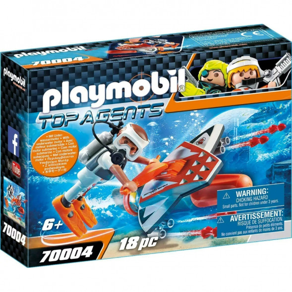 Конструктор Playmobil Top Agents 70004 Подводное крыло шпионской команды в Тамбове