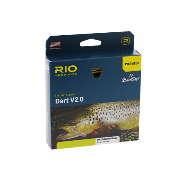 Леска RIO Premier Dart V2.0 Float WF7F/S3, Black/Yellow/Blue/Orange в Тамбове