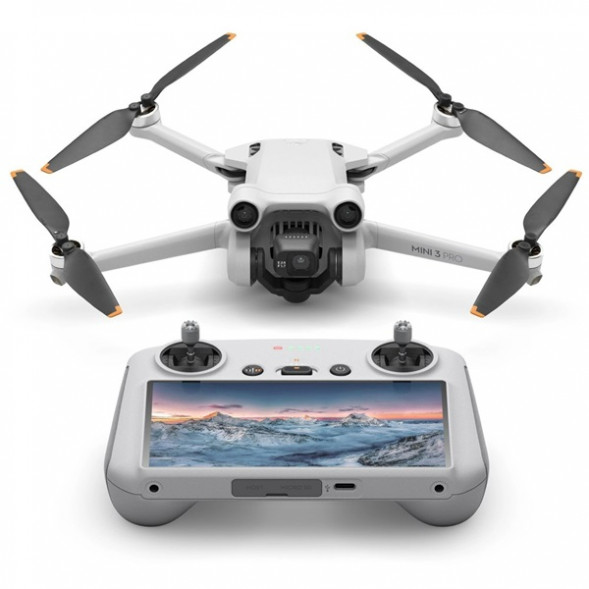 Квадрокоптер DJI Mini 3 Pro (DJI RC), серый в Тамбове