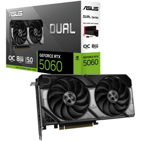 Видеокарта ASUS GeForce RTX 5060 Dual OC 8Gb (DUAL-RTX5060-O8G) в Тамбове