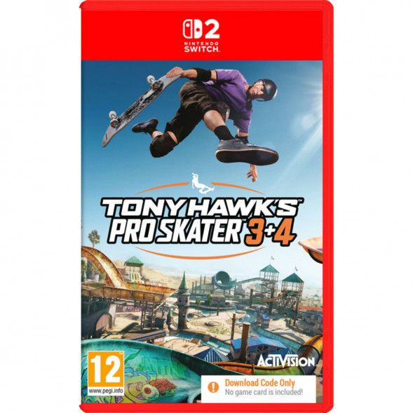Игра Tony Hawk&amp;#039;s Pro Skater 3+4 (код загрузки) [Nintendo Switch 2, английская версия] в Тамбове