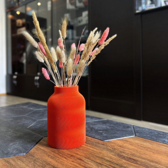 Ваза для сухоцветов HatRom Wave, оранжевый в Тамбове