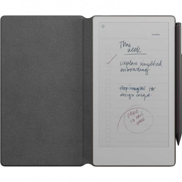 Графический планшет reMarkable Paper Pro Move + Стилус MarkerPlus + Чехол BookFolio Premium Leather, Black в Тамбове