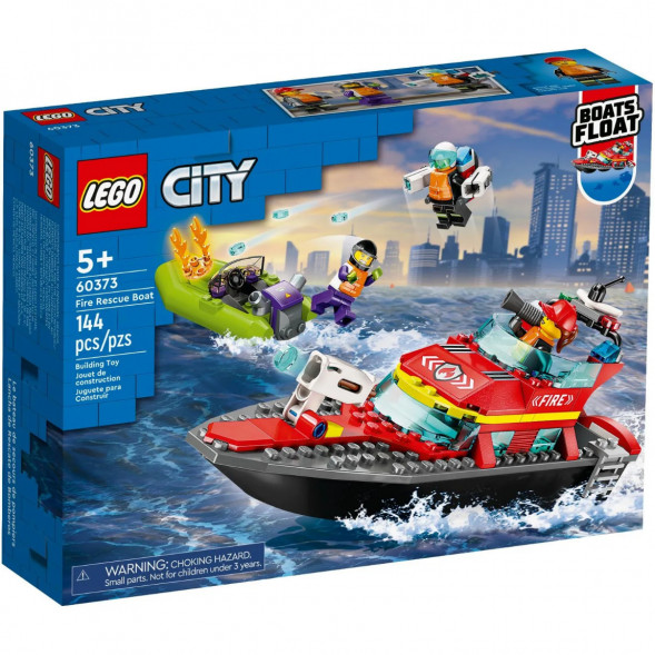 Конструктор LEGO City 60373 &amp;quot;Пожарно-спасательная лодка&amp;quot;, 144 деталей в Тамбове
