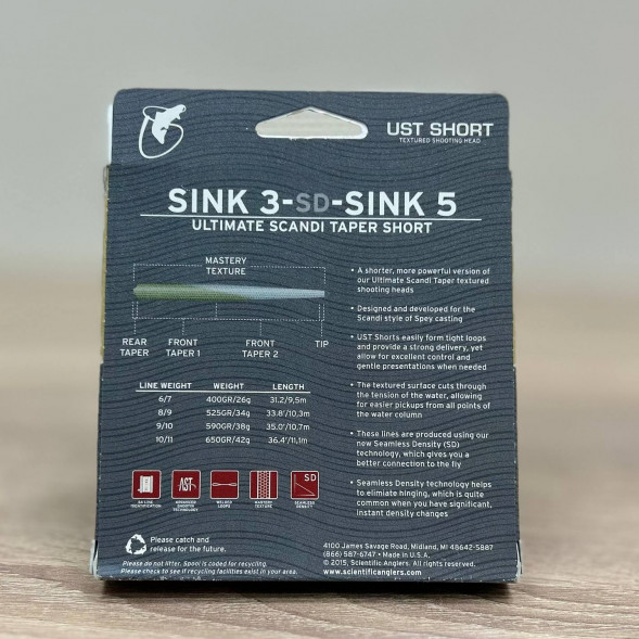 Рыболовная леска Scientific Anglers UST Short St-9/10-S3/S5 Sink 3-CD-Sink 5 125420 в Тамбове
