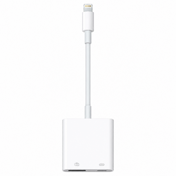 Разъем Apple Lightning - USB/Lightning, белый в Тамбове