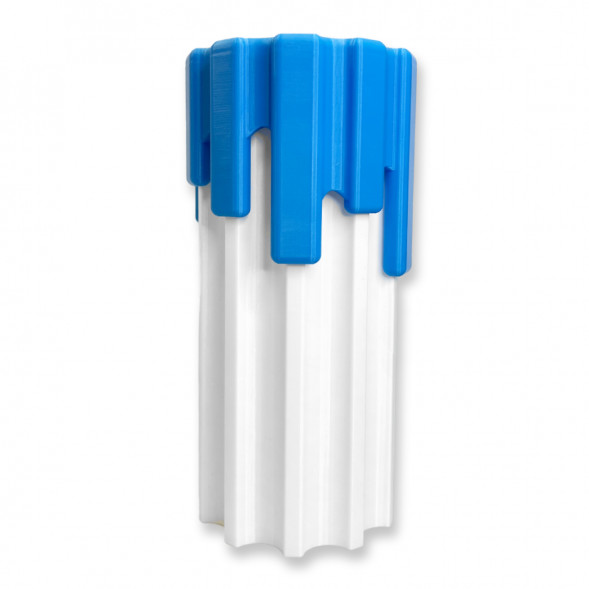 Ваза HatRom Drip, белый-синий в Тамбове